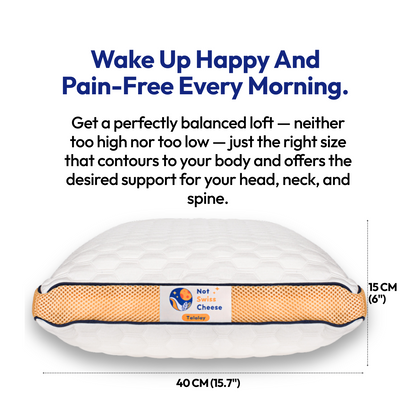 Talalay Medium Soft Latex Pillow - Best Pillow for Neck Pain